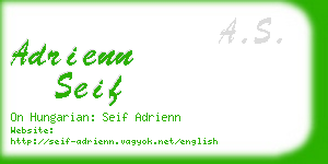 adrienn seif business card